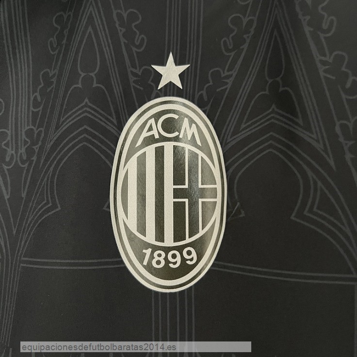 Nuevo Rompevientos AC Milan 24/25 Negro Amarillo Baratas